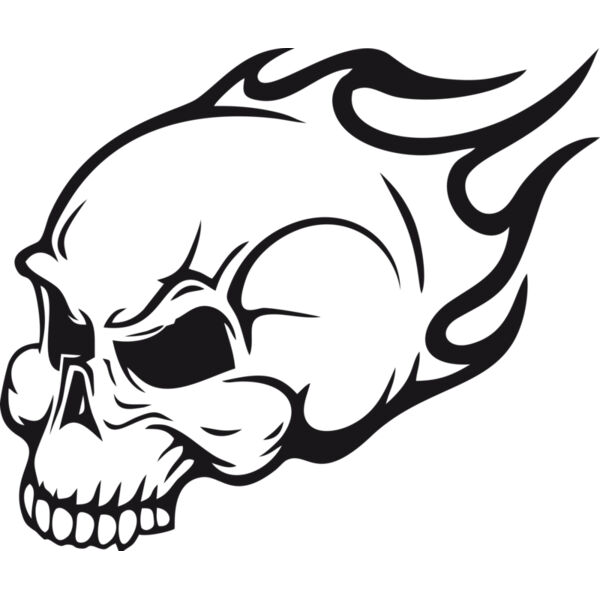 Totenkopf Flammen Skull Miniaturansicht